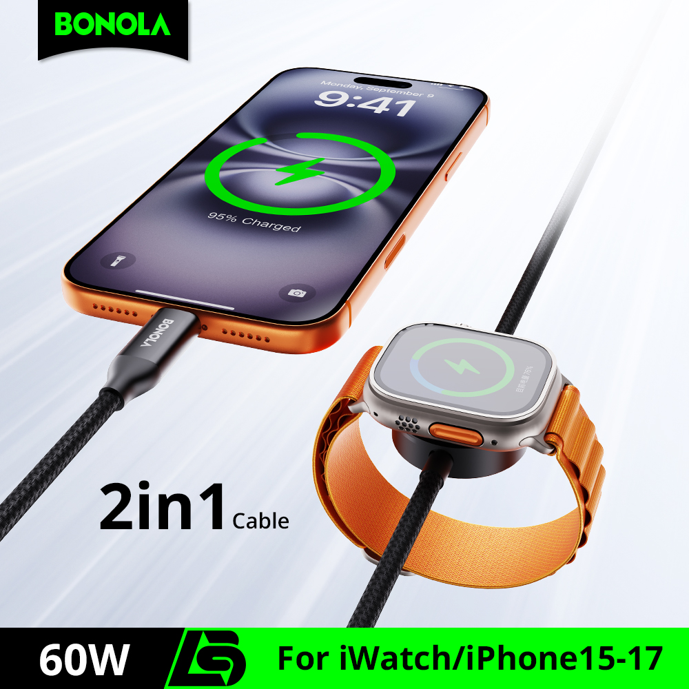 Bonola 2 in 1 Fast Watch Charg - مراجعة Smartwatch Apple Watch وسعره