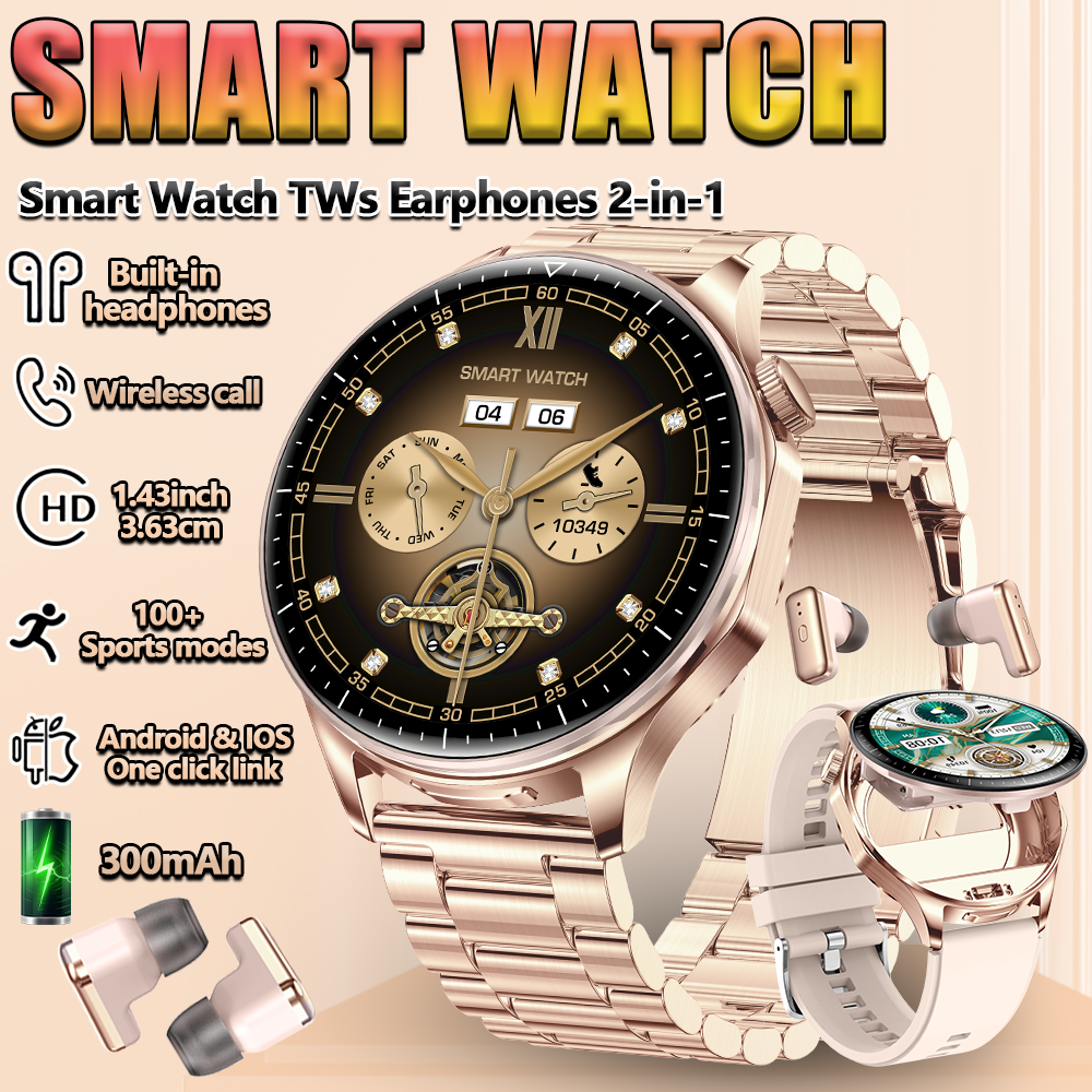 2 In 1 TWS Headset Smart Watch - مراجعة Smartwatch Noise Watches For Men وسعره