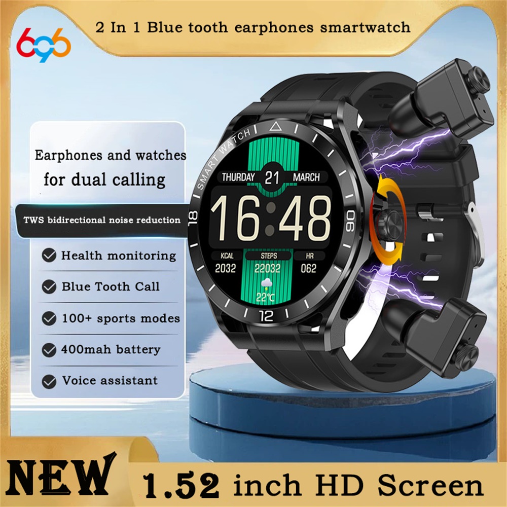 696 Men 2 In 1 Blue Tooth Call - مراجعة Smartwatch Noise Watches For Men وسعره