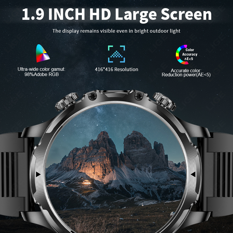 LIGE Smartwatch Military Men 1 - مراجعة Timex Watches Smartwatch وسعره