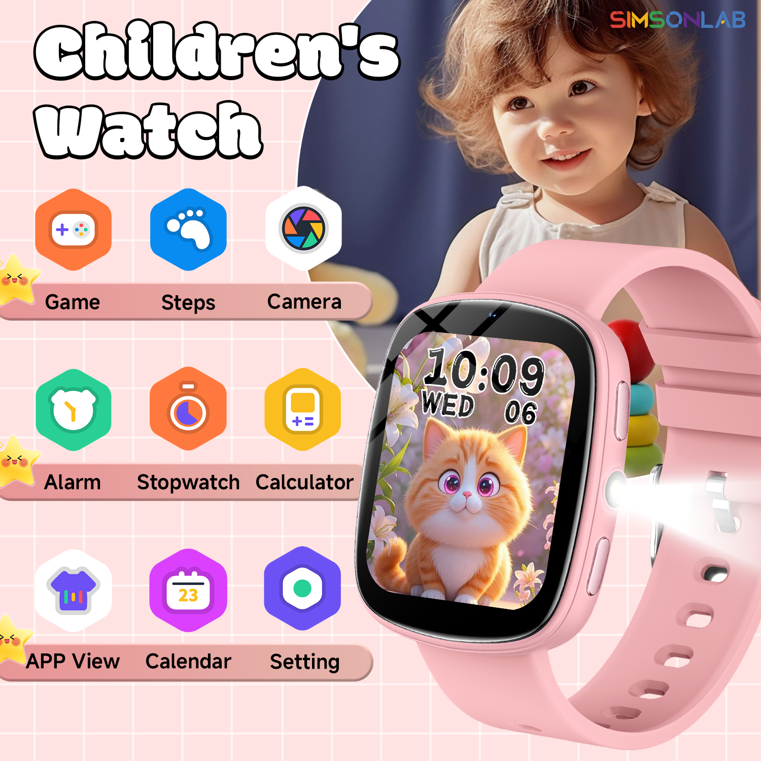 NEW Smart Watch for Children T - مراجعة Smartwatch Watches For Kid Boy With Alarm وسعره