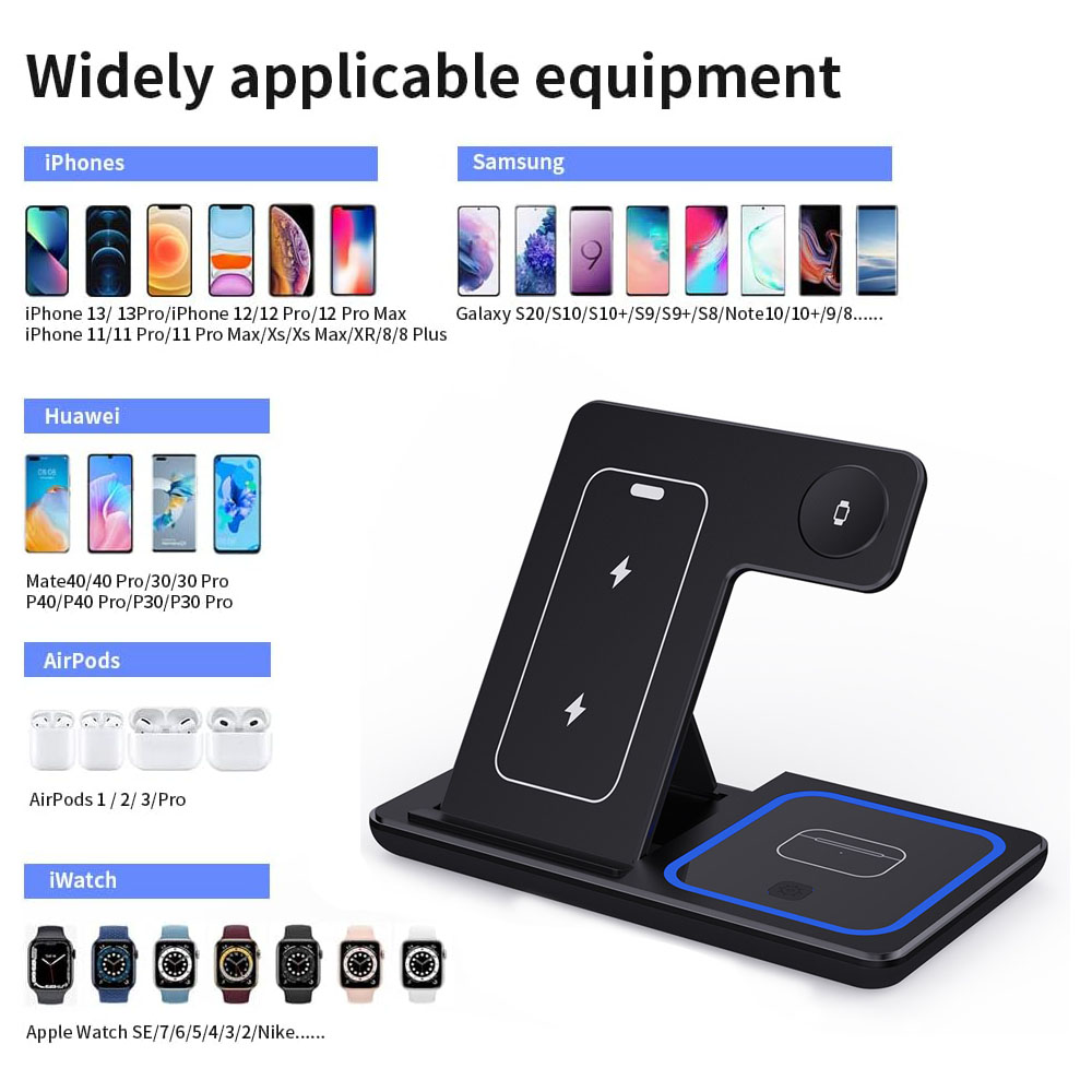 15W 3 in 1 Wireless Charger St - مراجعة Smartwatch Apple Watch وسعره