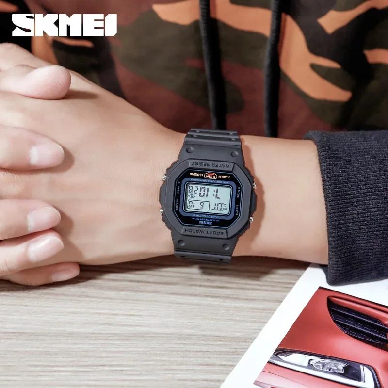 SKMEI 1628 Luxury Digital Men  - مراجعة Tide Watch Surf وسعره