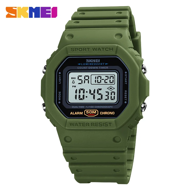 SKMEI 1628 Luxury Digital Men  - مراجعة Tide Watch Surf وسعره