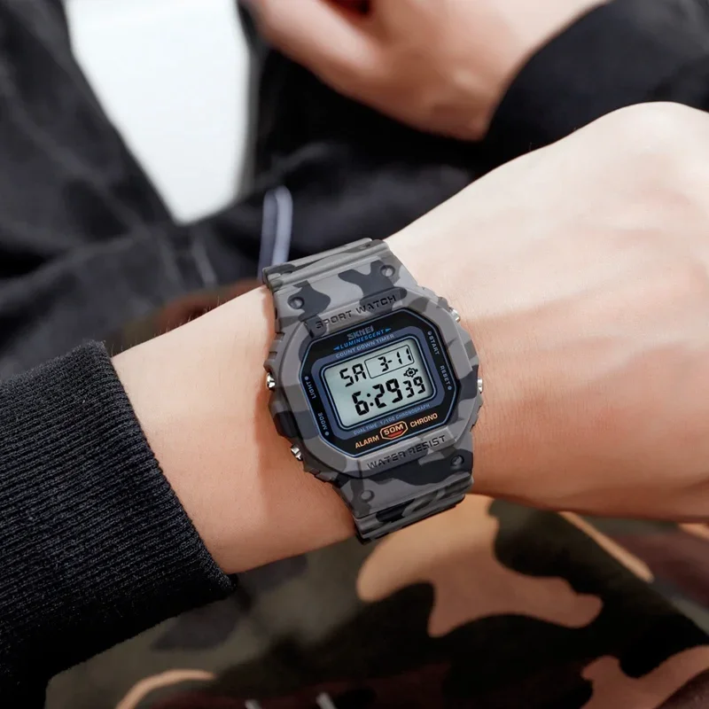 SKMEI 1628 Luxury Digital Men  - مراجعة Tide Watch Surf وسعره