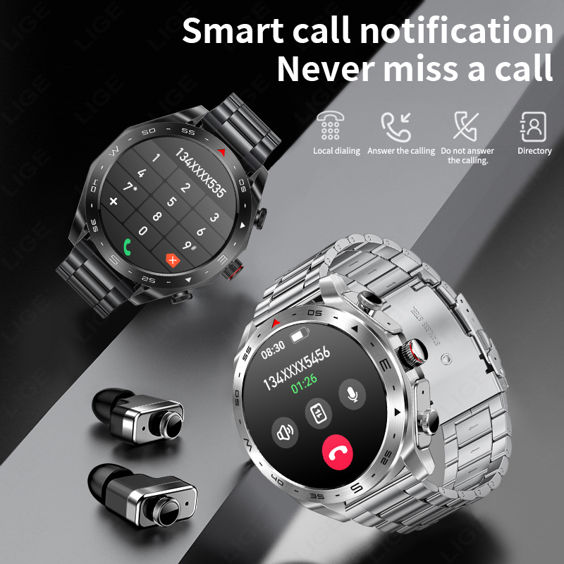 LIGE AMOLED Screen Smart Watch - مراجعة Smartwatch Noise Watches For Men وسعره