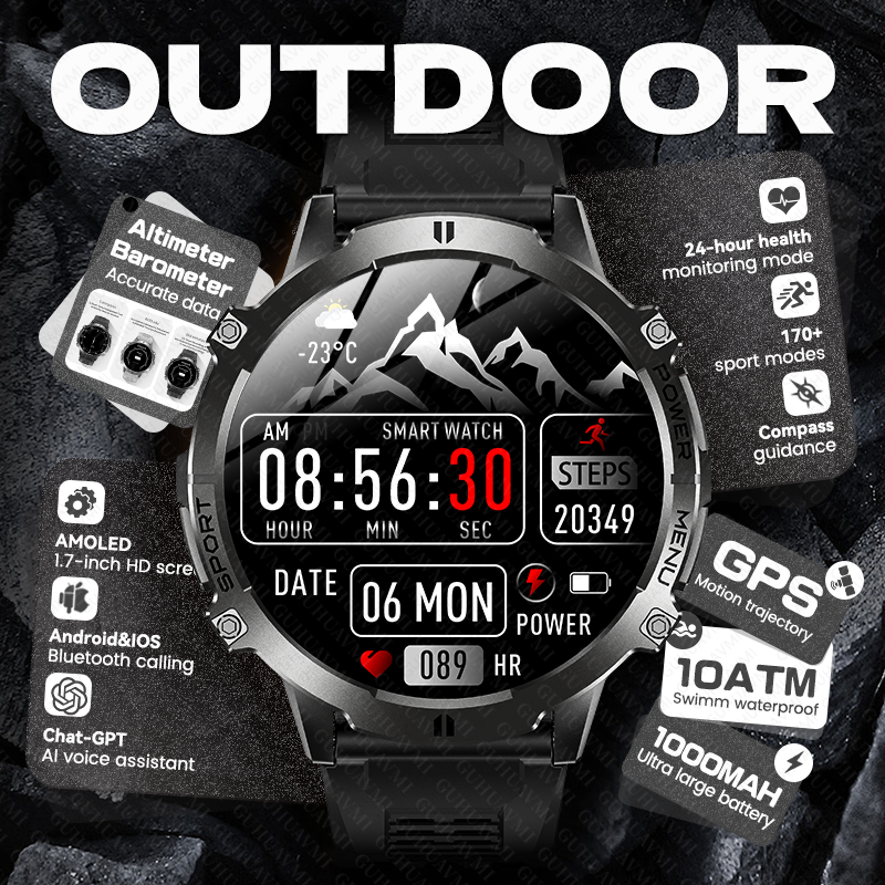 2026 New Men Outdoor GPS Smart - مراجعة Timex Watches Smartwatch وسعره
