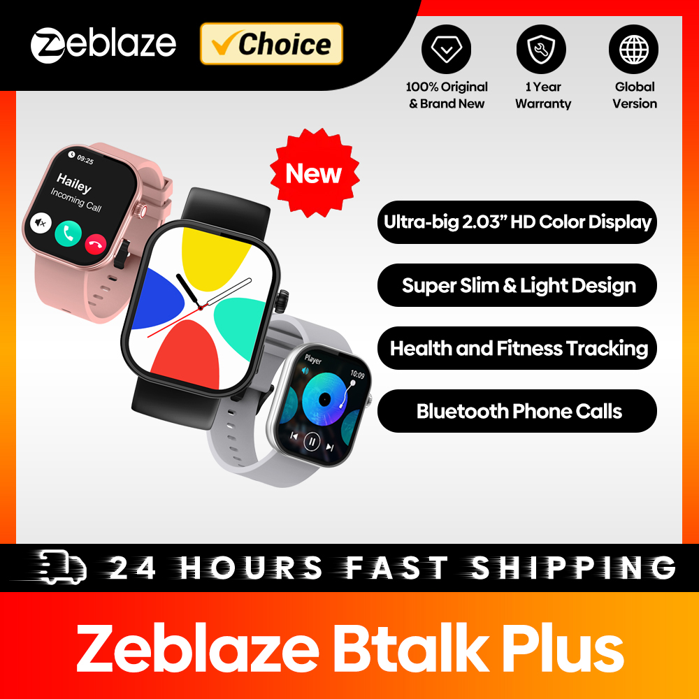 New Zeblaze Btalk Plus Voice C - مراجعة Smartwatch New Watches For Women وسعره