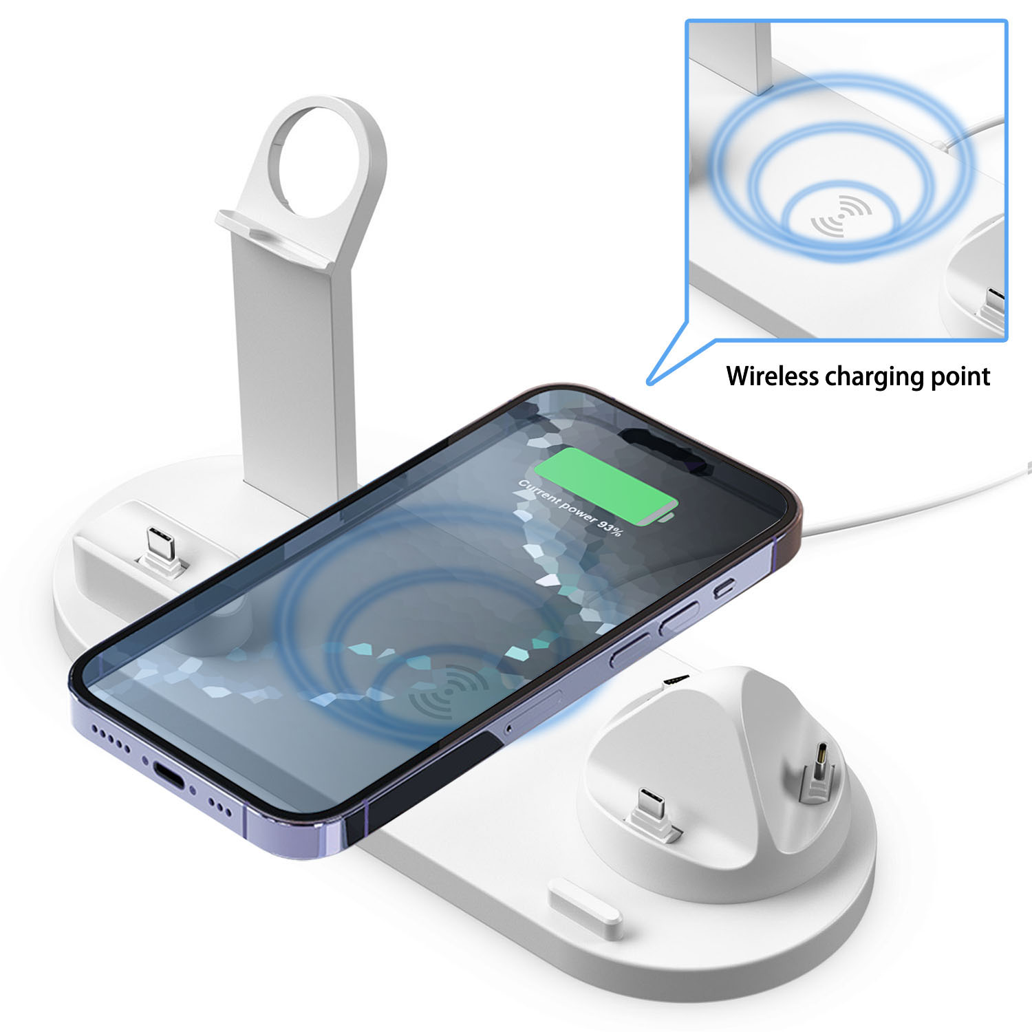 7 in 1 Wireless Chargers Stand - مراجعة Smartwatch Apple Watch وسعره
