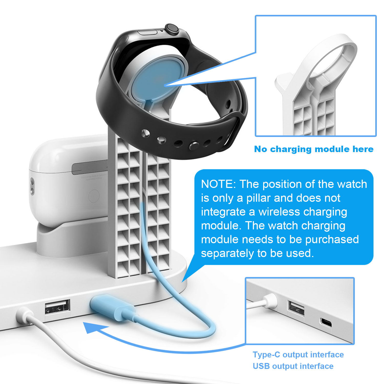 7 in 1 Wireless Chargers Stand - مراجعة Smartwatch Apple Watch وسعره
