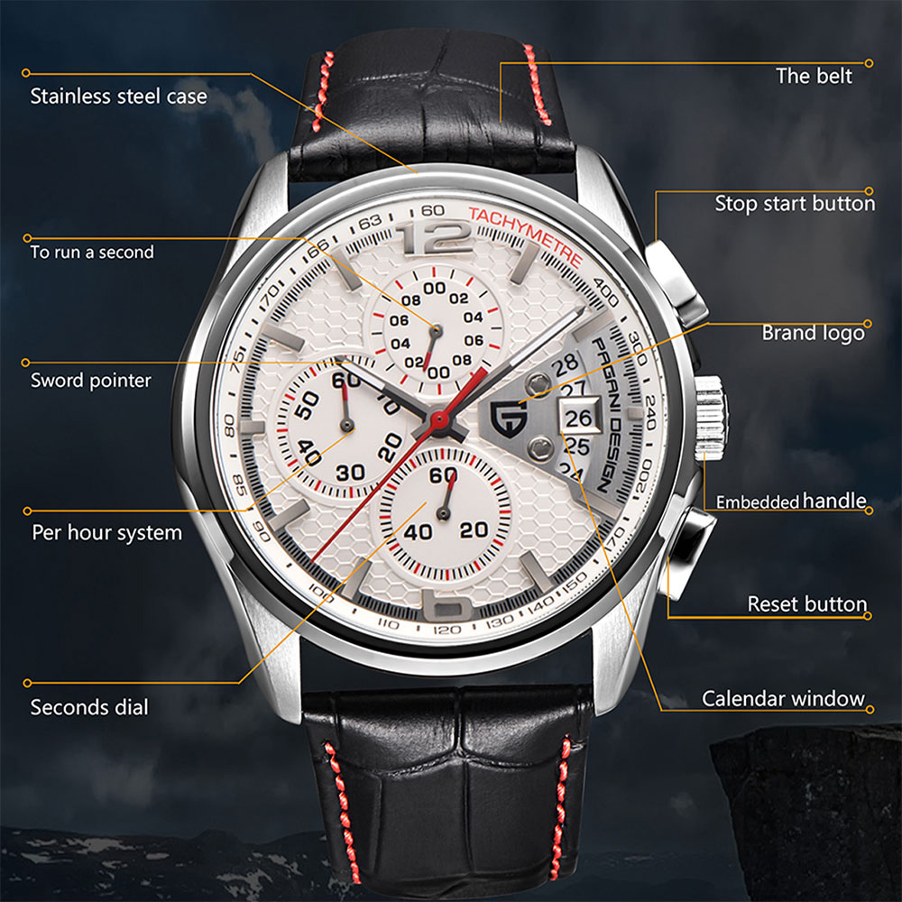 PAGANI DESIGN New PD-3306 Chro - مراجعة Anti-Magnetic Watch وسعره