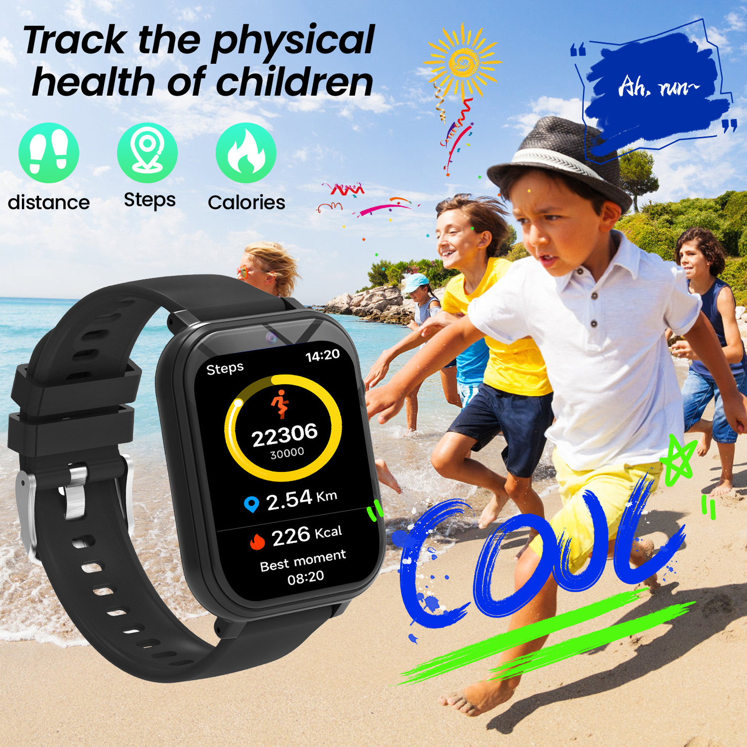 Kids Smart Watch with Camera f - مراجعة Smartwatch Watches For Kid Boy With Alarm وسعره