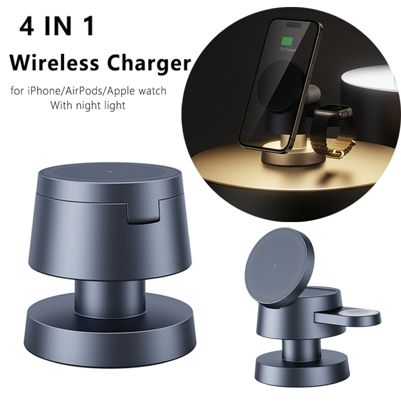 3 in 1 Wireless Charger For iP - مراجعة Smartwatch Watches Compatible With Iphone وسعره