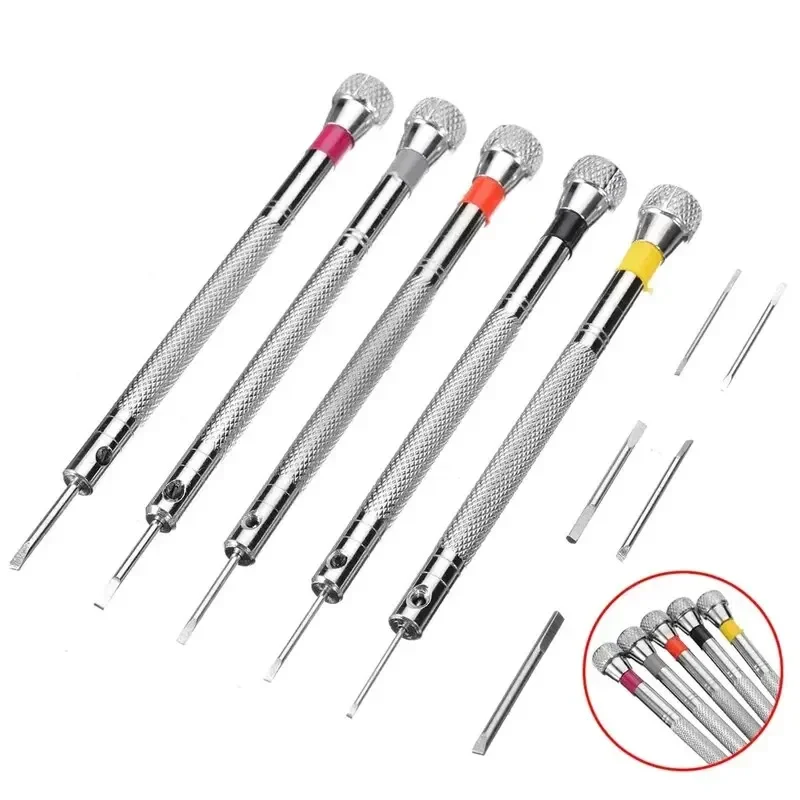 5pcs/set 0.8-1.6mm Steel Screw - مراجعة Watchmaker Screwdriver وسعره