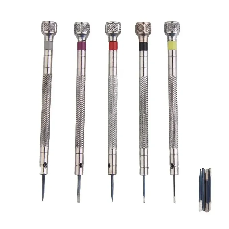 5pcs/set 0.8-1.6mm Steel Screw - مراجعة Watchmaker Screwdriver وسعره