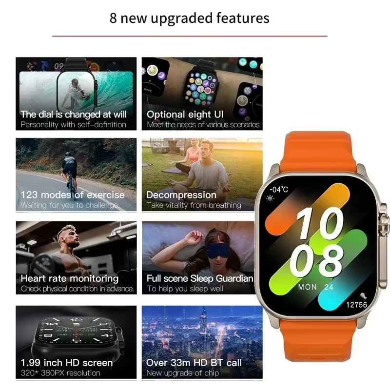 New Watch T10 Ultr Smart Watch - مراجعة Smartwatch New Watches For Women وسعره
