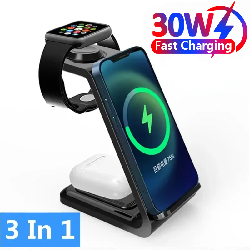 30W 3 In 1 Wireless Charger  S - مراجعة Watch Xs8 وسعره