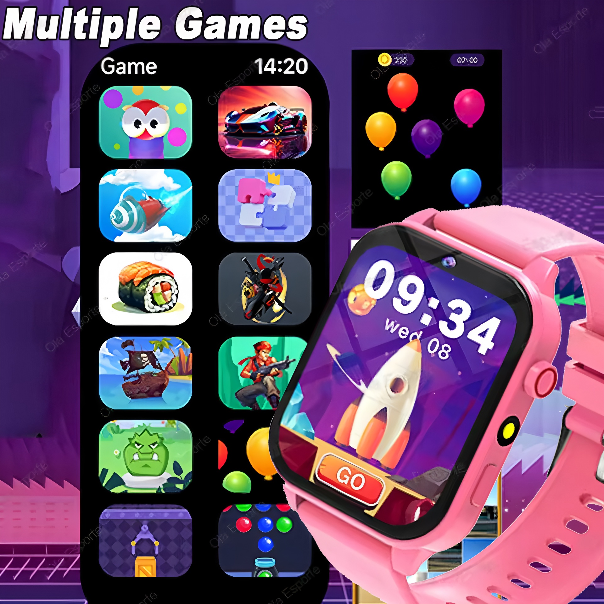100+ Game SmartWatch Kid Child - مراجعة Smartwatch Watches For Kid Boy With Alarm وسعره