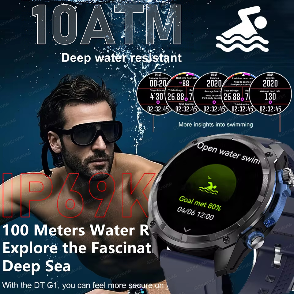 New Military Men  Accuracy GPS - مراجعة Smartwatch Watches Brands For Men وسعره