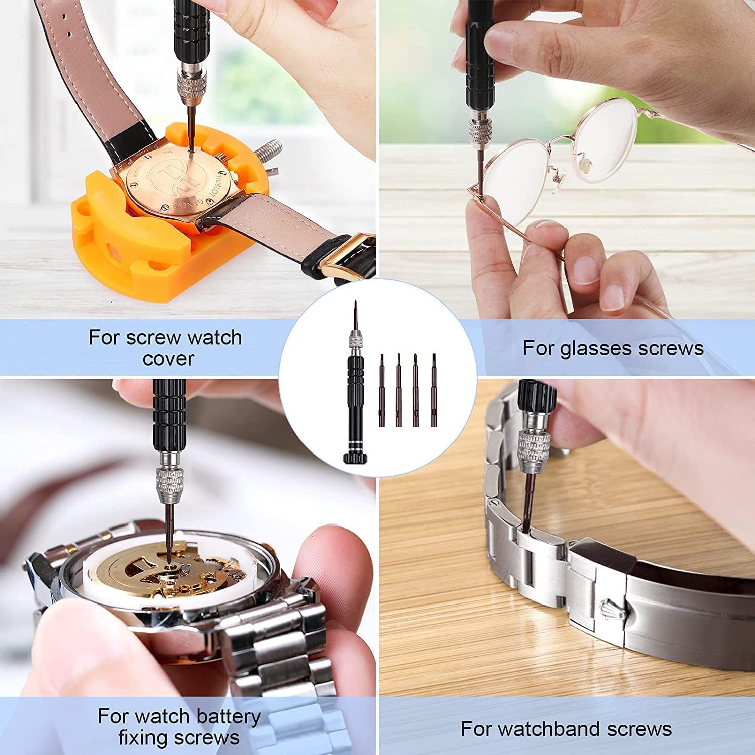 32 pcs Watch Battery Replaceme - مراجعة Watchmaker Screwdriver وسعره