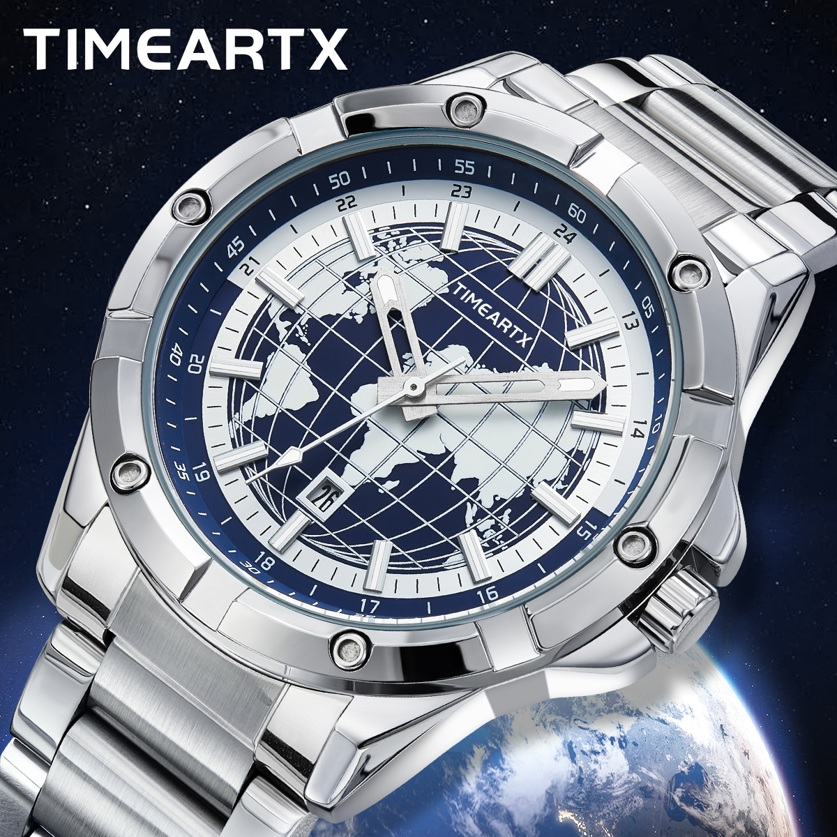 TIMEARTX Brand Man Watch Earth - مراجعة Smartwatch Watches Brands For Men وسعره