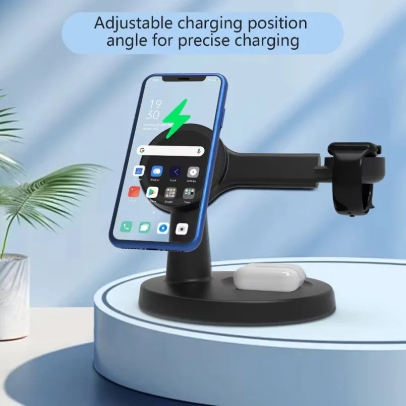 Wireless 3 In 1 Magnetic Charg - مراجعة Smartwatch Apple Watch وسعره