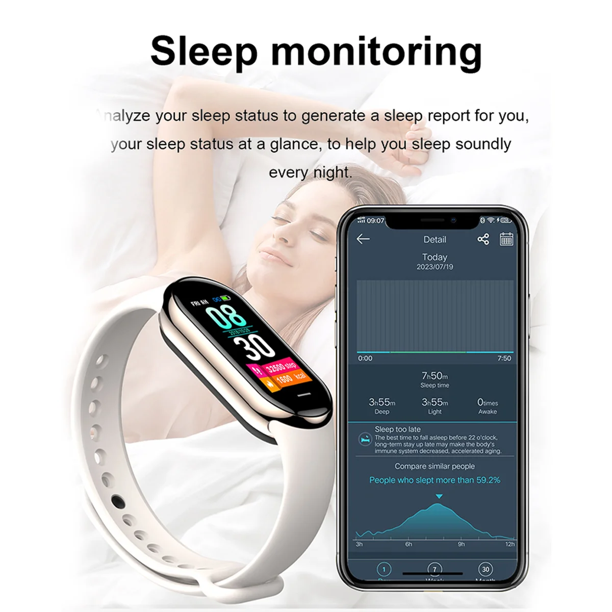 New Original Small M8 Band Sma - مراجعة Smartwatch New Watches For Women وسعره