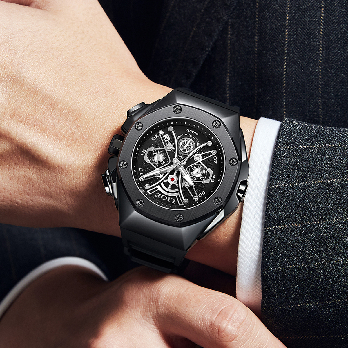 LIGE Top Man Clock Waterproof  - مراجعة Timex Watches Smartwatch وسعره