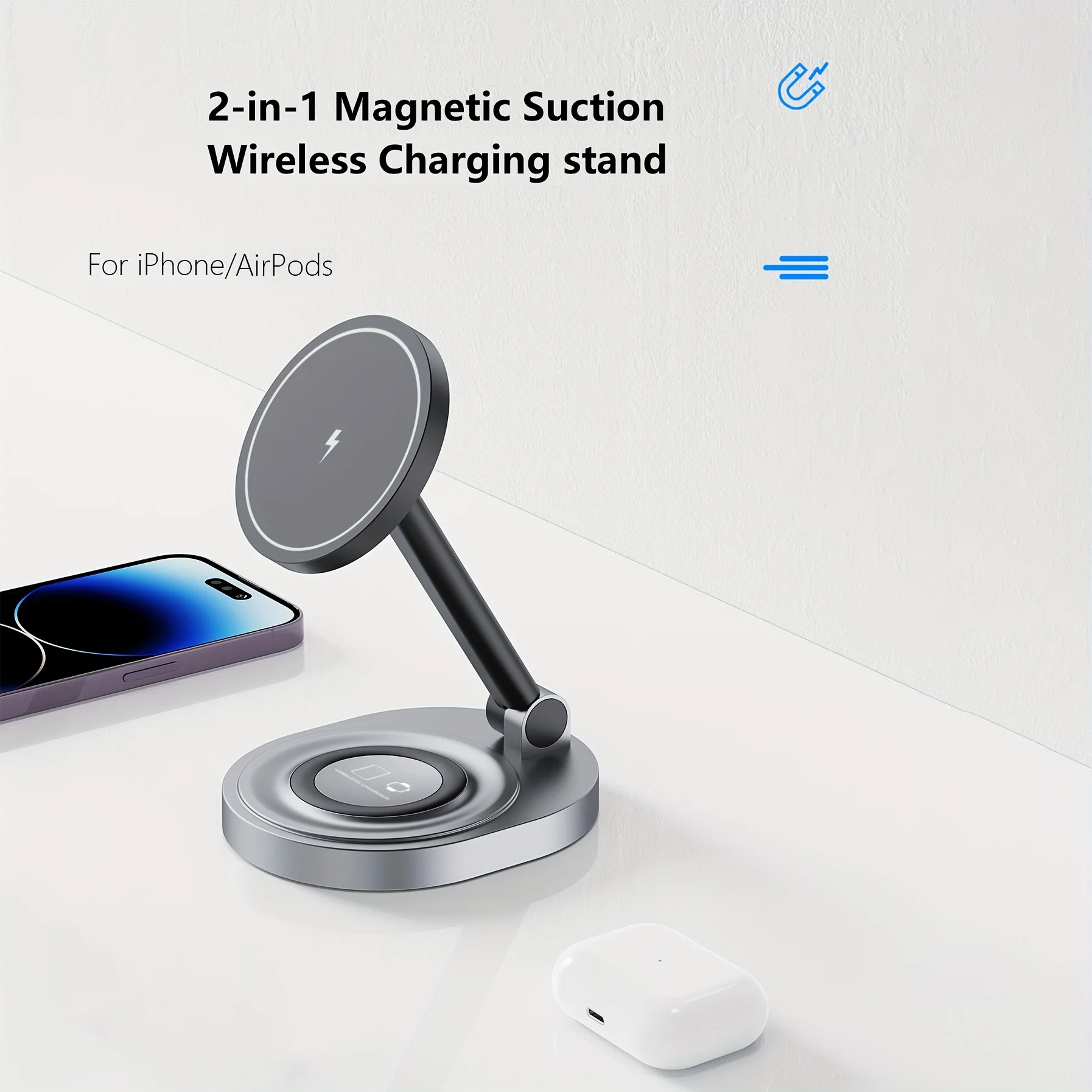 2 In 1 Magnetic Wireless Charg - مراجعة Smartwatch Apple Watch وسعره