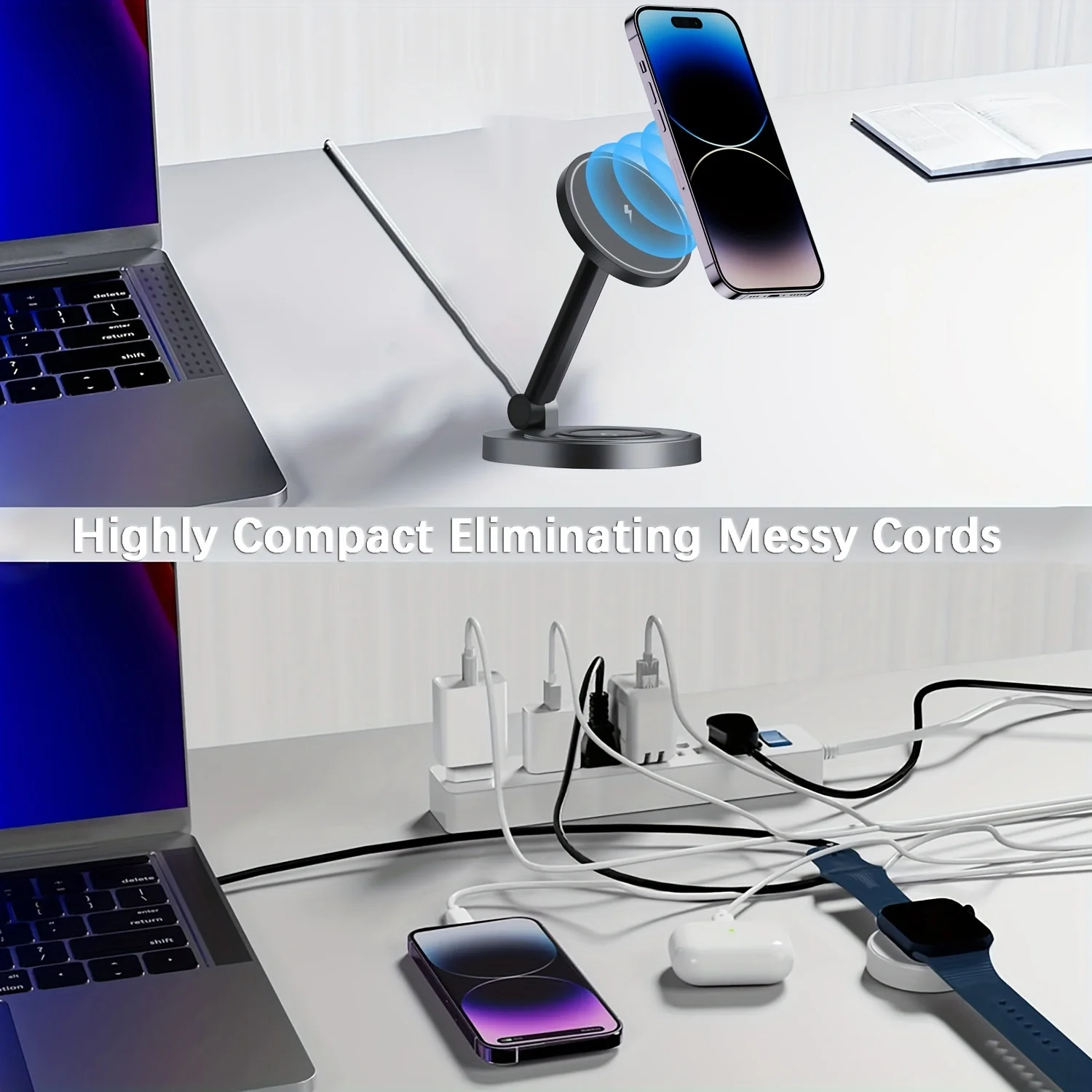 2 In 1 Magnetic Wireless Charg - مراجعة Smartwatch Apple Watch وسعره