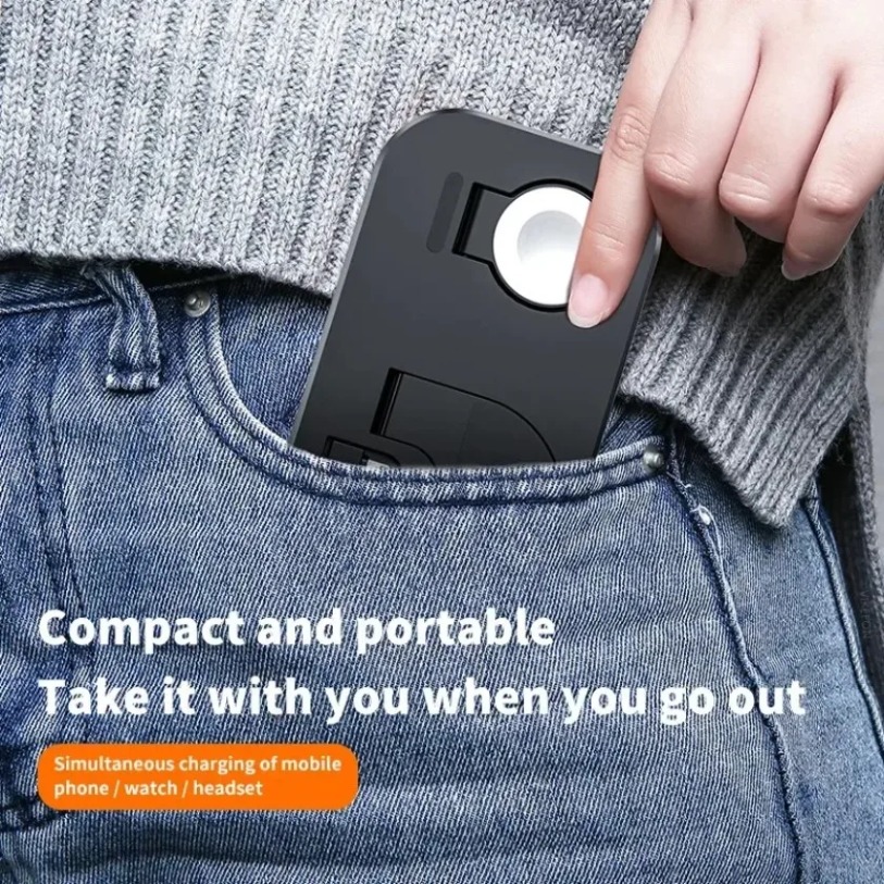 Foldable 3 In 1 Wireless Charg - مراجعة Watch Xs8 وسعره