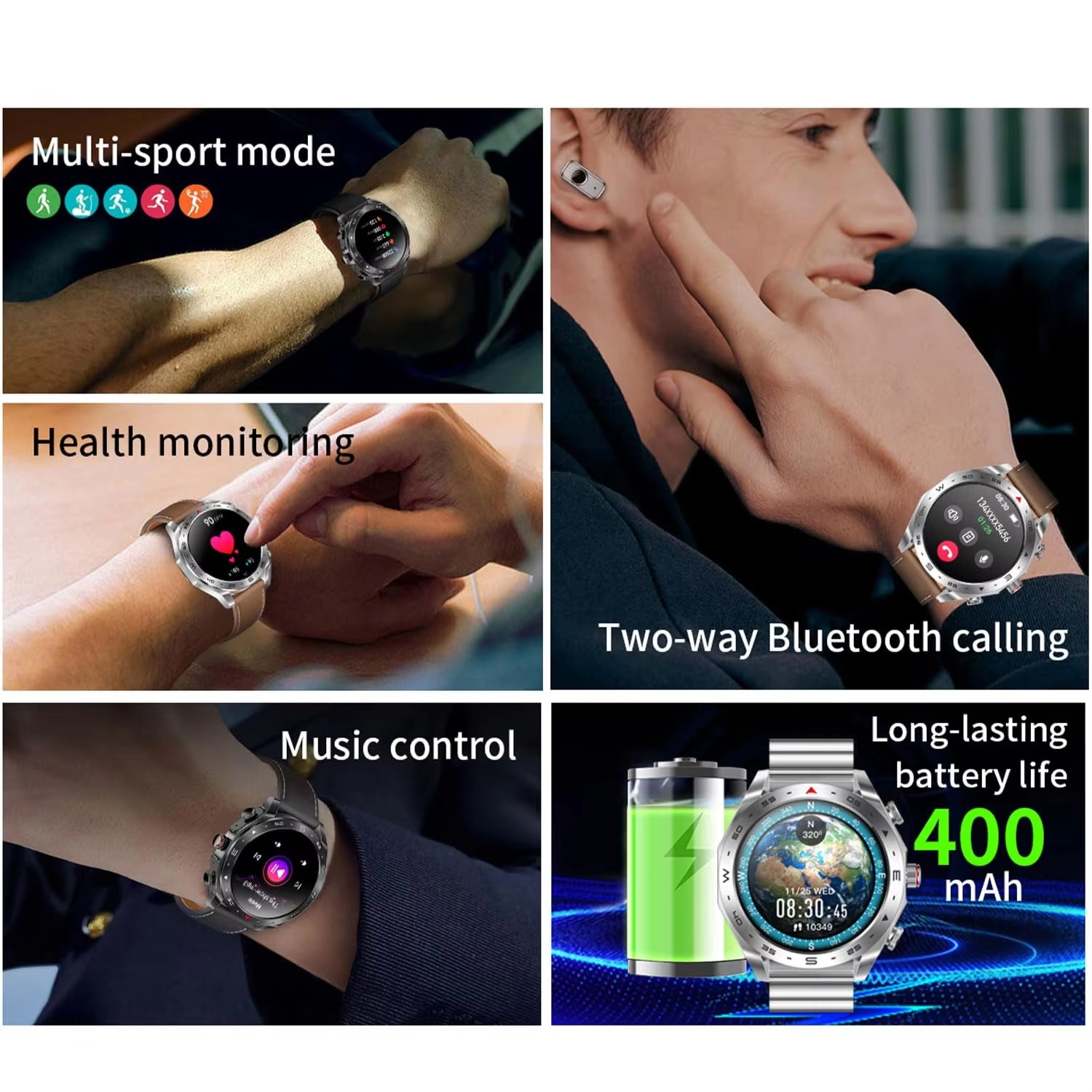 Business Smart Watch 2 in 1 TW - مراجعة Smartwatch Noise Watches For Men وسعره