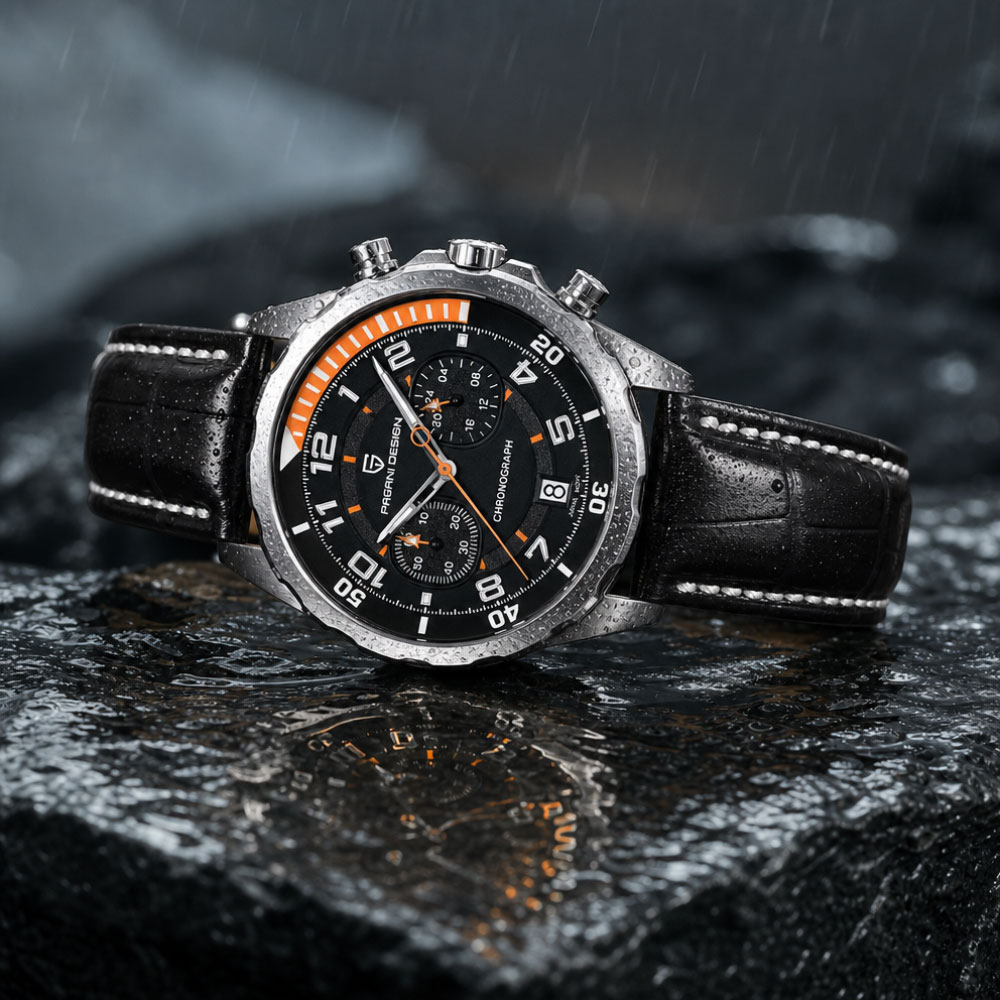 PAGANI DESIGN Classic Leather  - مراجعة Anti-Magnetic Watch وسعره