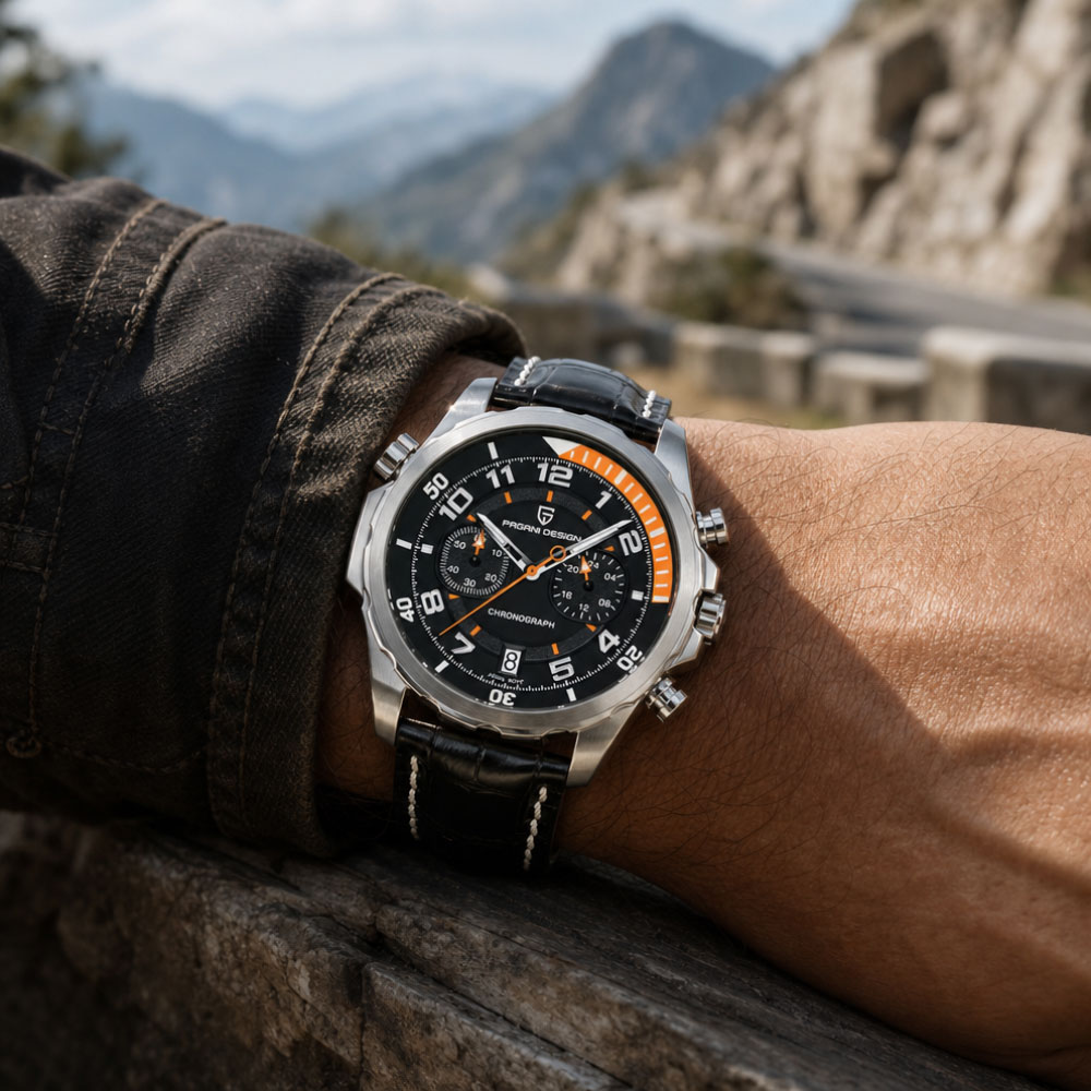 PAGANI DESIGN Classic Leather  - مراجعة Anti-Magnetic Watch وسعره