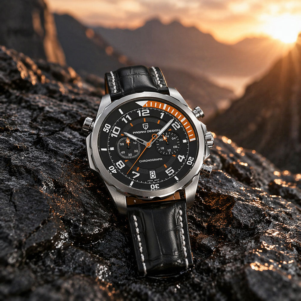PAGANI DESIGN Classic Leather  - مراجعة Anti-Magnetic Watch وسعره