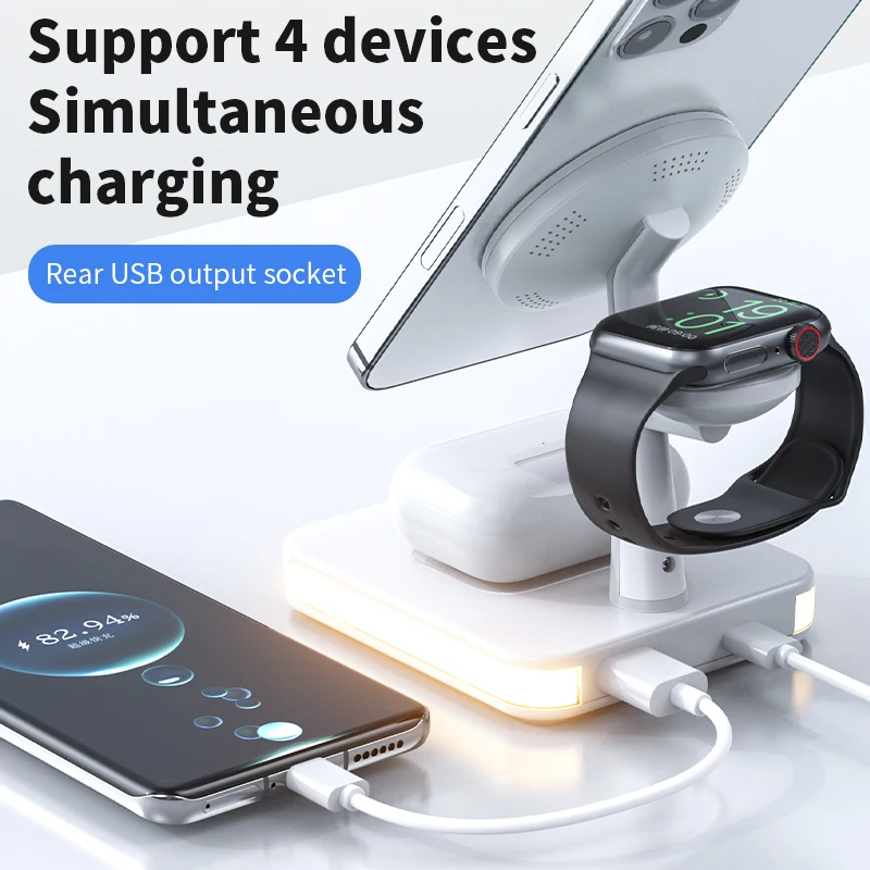 3 in 1 Wireless Chargers Stand - مراجعة Smartwatch Apple Watch وسعره