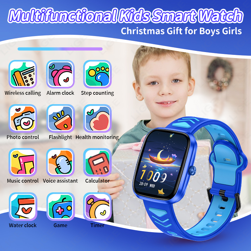 LIGE 2026 Kids Smart Watch Chi - مراجعة Smartwatch Watches For Kid Boy With Alarm وسعره