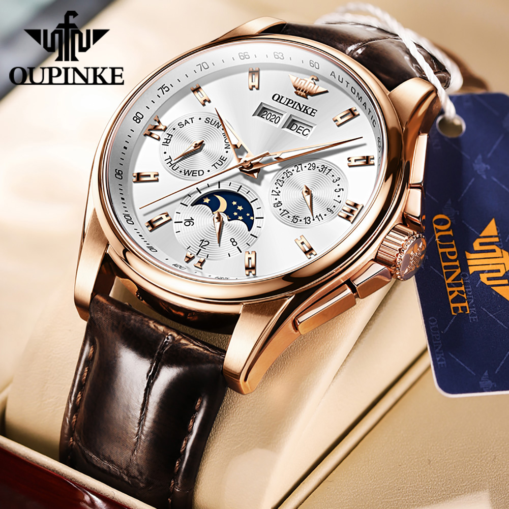 OUPINKE Men's Watches Casual T - مراجعة Anti-Magnetic Watch وسعره