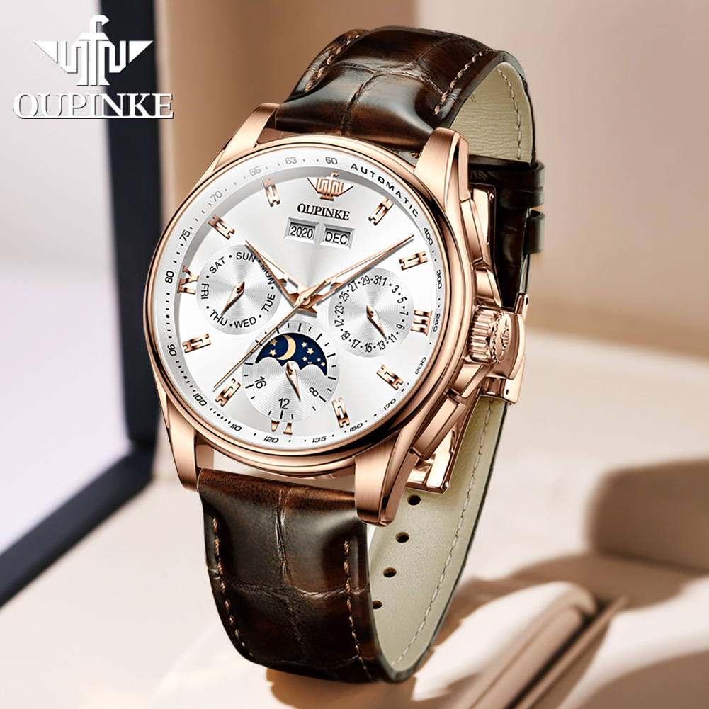 OUPINKE Men's Watches Casual T - مراجعة Anti-Magnetic Watch وسعره