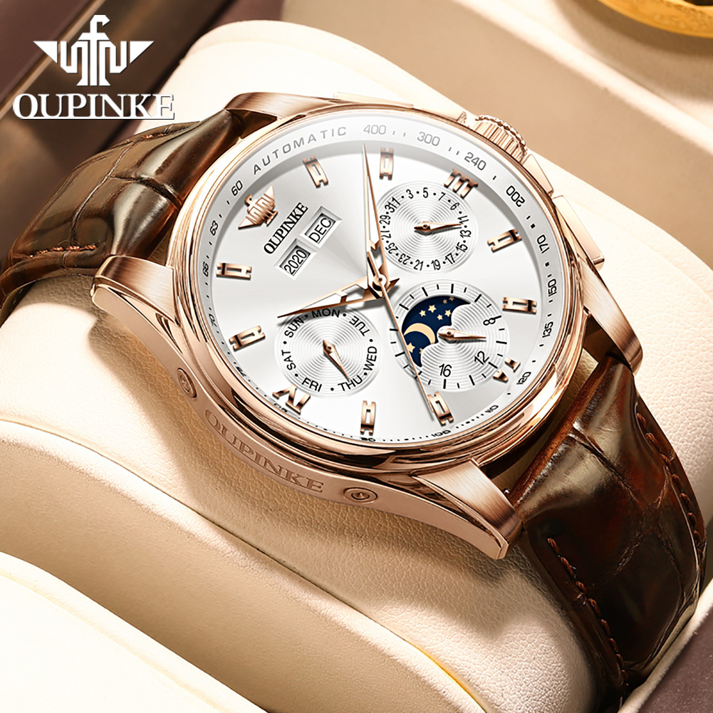 OUPINKE Men's Watches Casual T - مراجعة Anti-Magnetic Watch وسعره