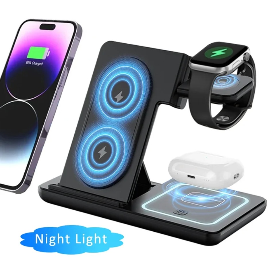 Night LED Light 3 In 1 Wireles - مراجعة Smartwatch Apple Watch وسعره