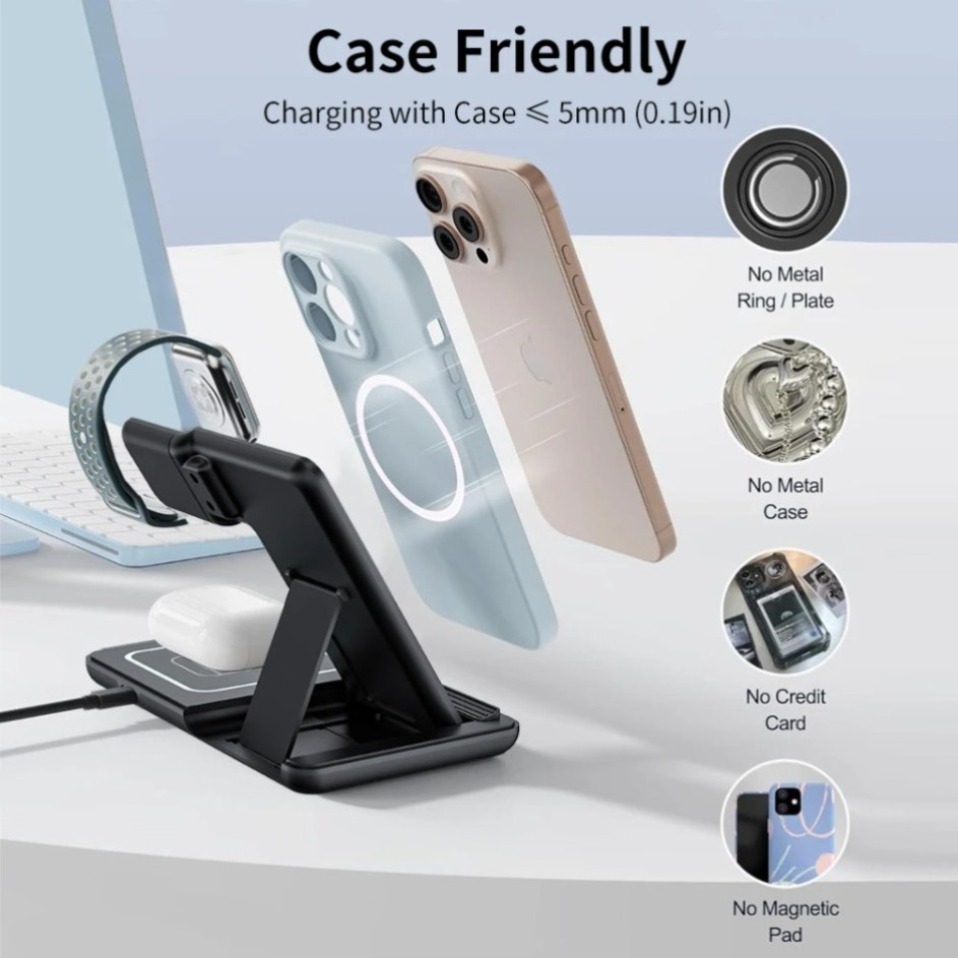 Night LED Light 3 In 1 Wireles - مراجعة Smartwatch Apple Watch وسعره