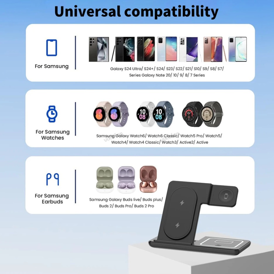 3 In 1 Foldable Wireless Charg - مراجعة Smartwatch Apple Watch وسعره