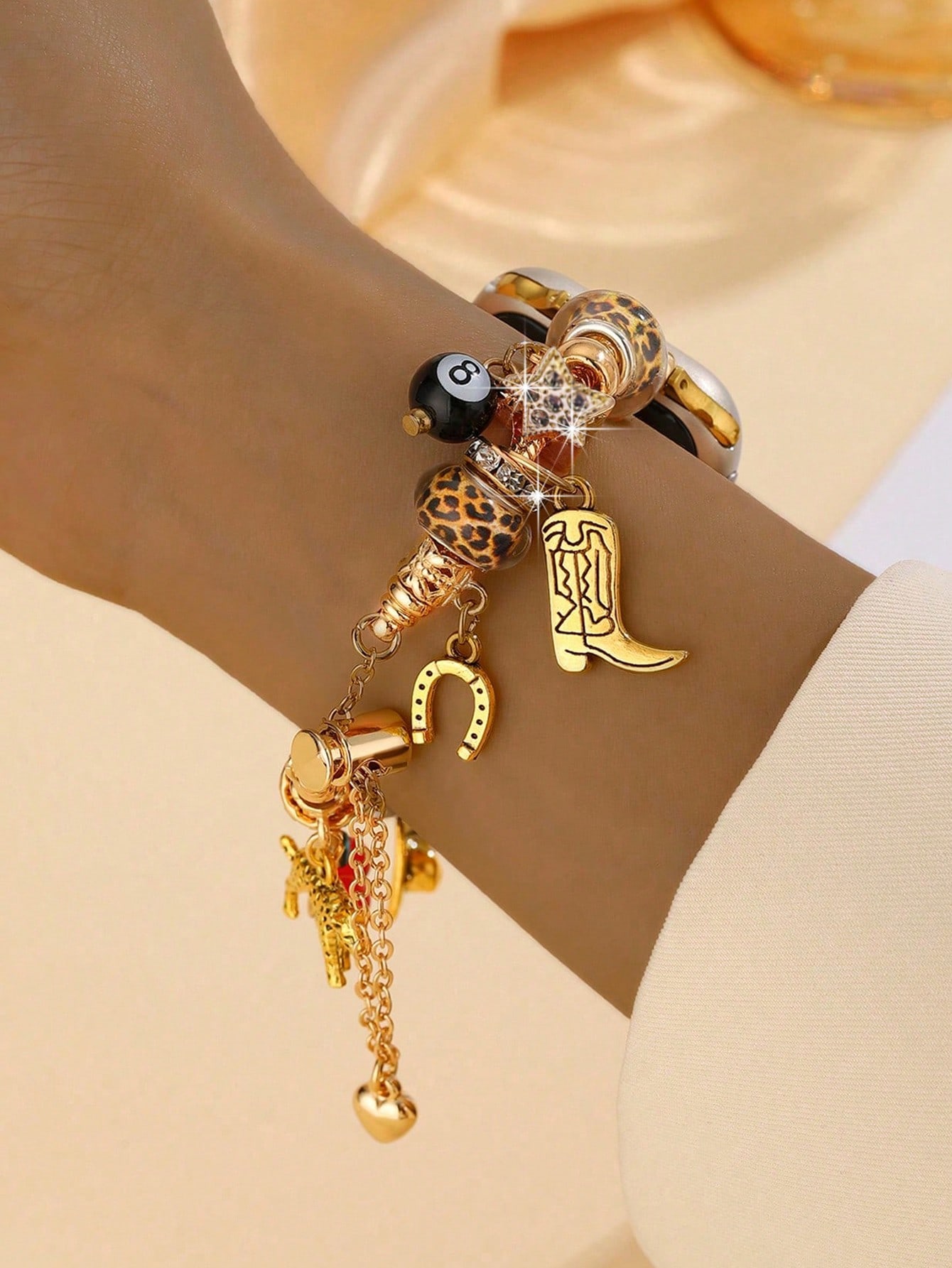 1pc Leopard Print Stylish Band - مراجعة Smartwatch Stylish Watches For Women وسعره