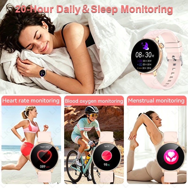 LIGE Stylish Round Women Smart - مراجعة Smartwatch Stylish Watches For Women وسعره