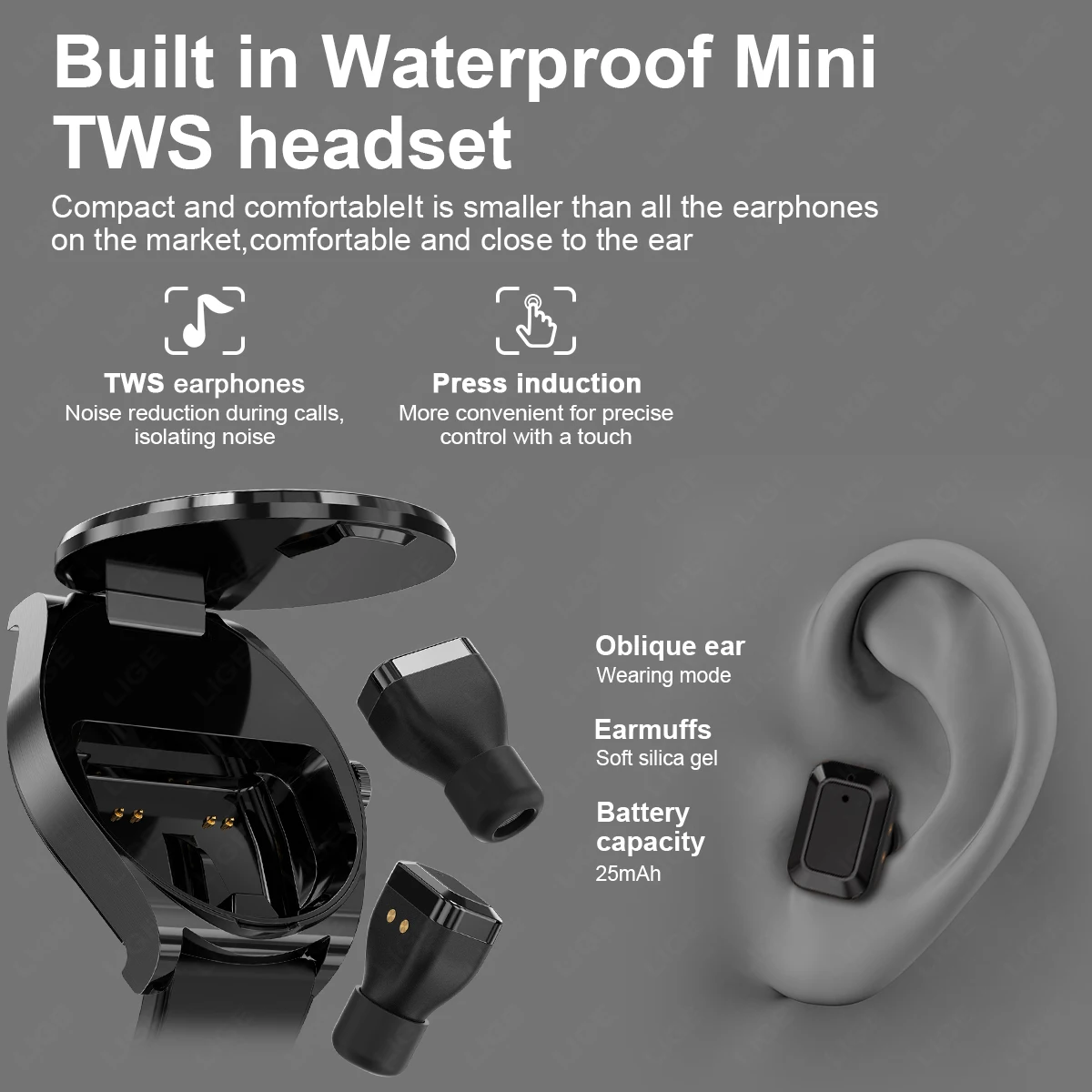 New 2-in-1 TWS Headphone Smart - مراجعة Smartwatch Noise Watches For Men وسعره