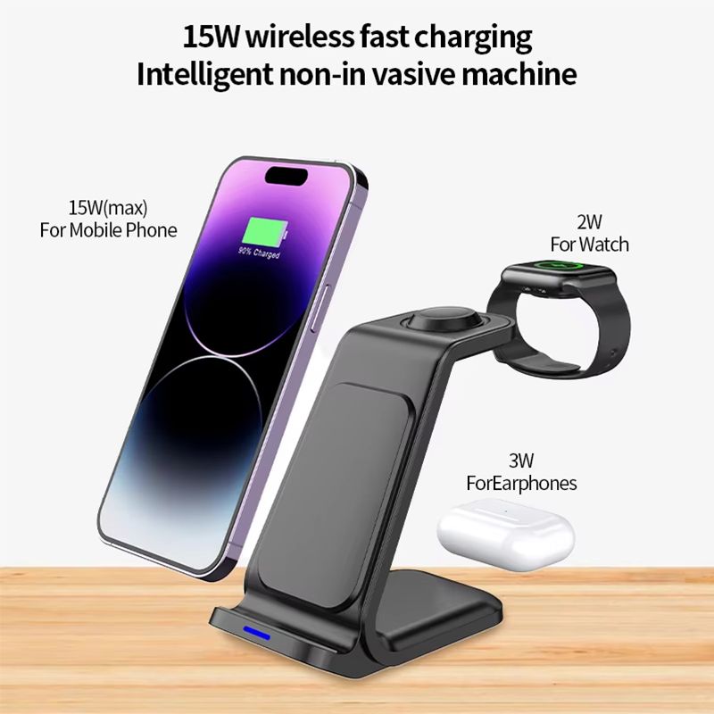 15W 3 in 1 Wireless Charger St - مراجعة Smartwatch Apple Watch وسعره