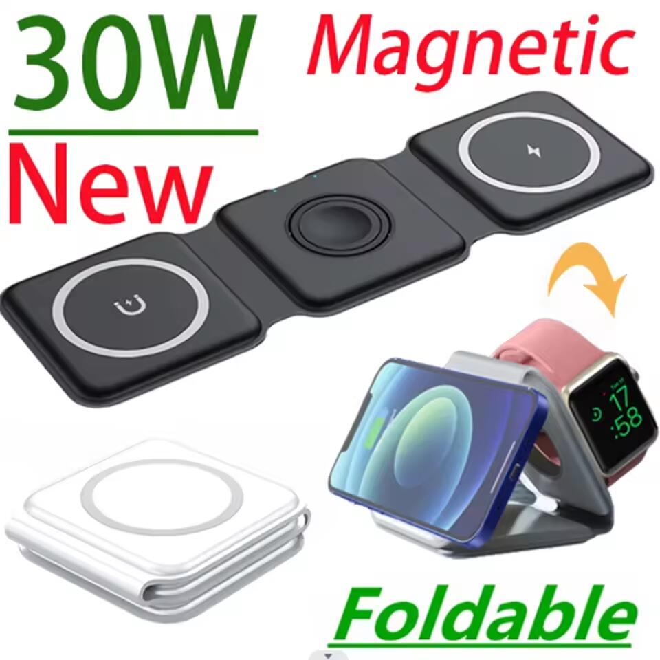 3 in 1 Portable Magnetic Wirel - مراجعة Smartwatch Apple Watch وسعره