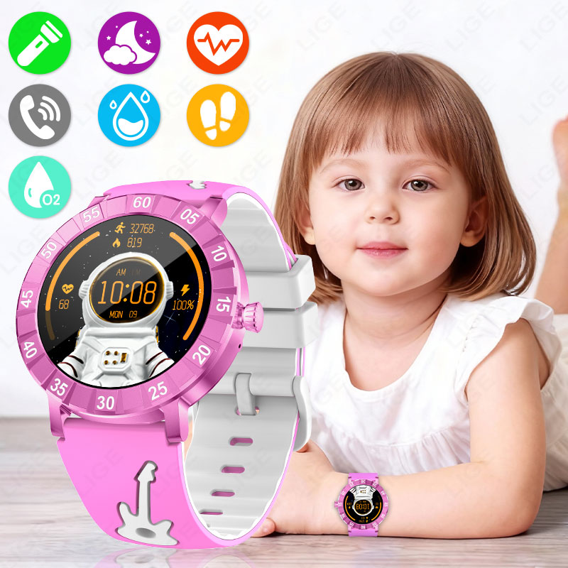 LIGE Kids Smart Watch HRV SOS  - مراجعة Smartwatch Watches Useful Gift For Boys وسعره