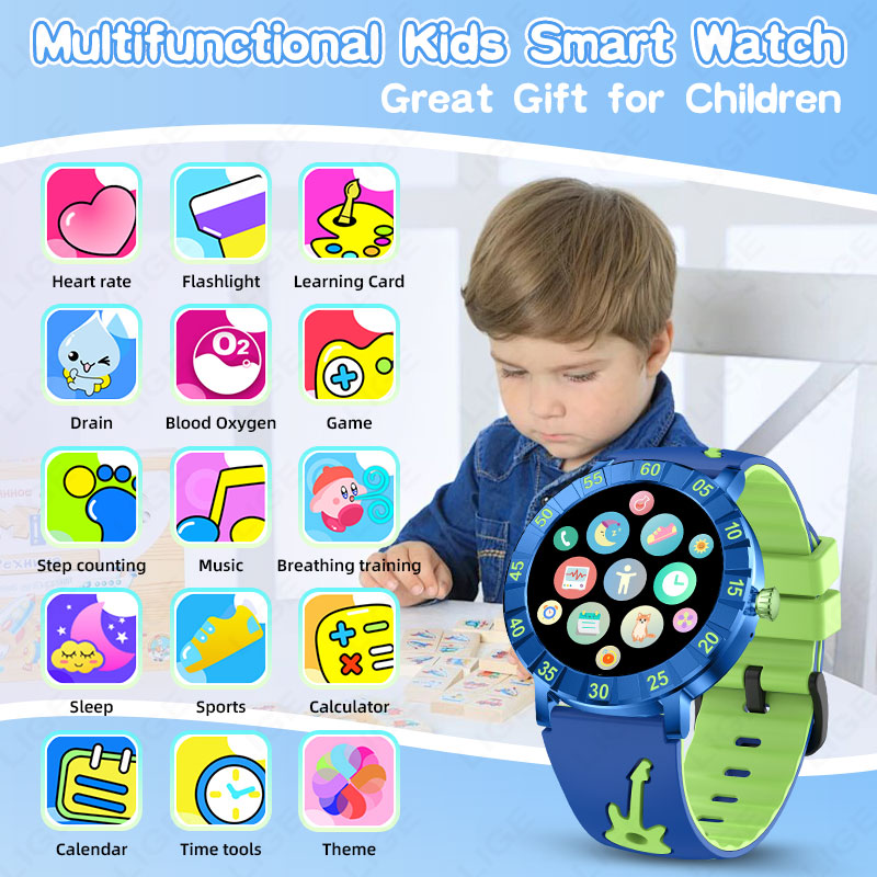 LIGE 2026 HRV Kids Smart Watch - مراجعة Smartwatch Watches Useful Gift For Boys وسعره